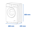 Imagen de Lavarropas JAMES 6 KG  Inverter