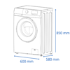Imagen de Lavarropas JAMES 8kg Inverter
