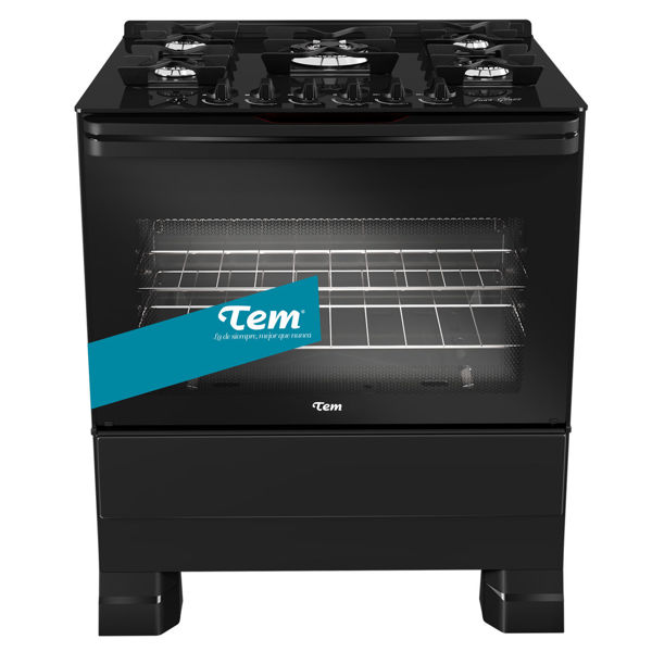 Imagen de Cocina TEM Luna Glass 5 hornallas